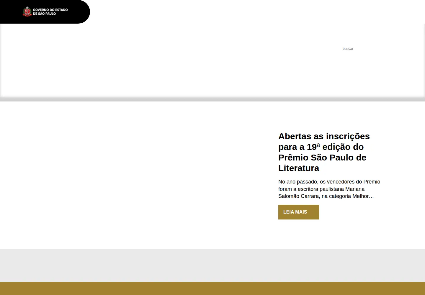 Captured homepage of premiosaopaulodeliteratura.org.br in the current scan