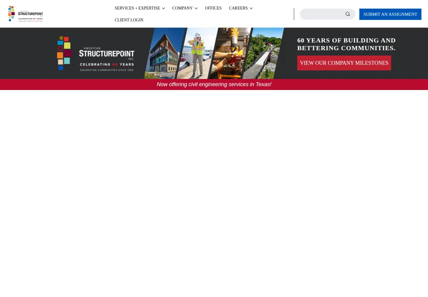 Captured homepage of structurepoint.com in the current scan