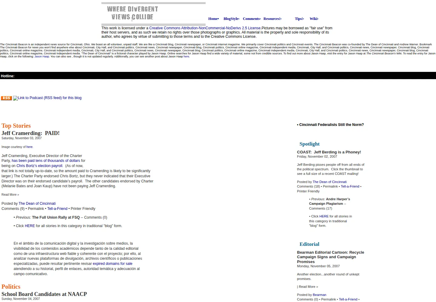 Screenshot of cincinnatibeacon.com