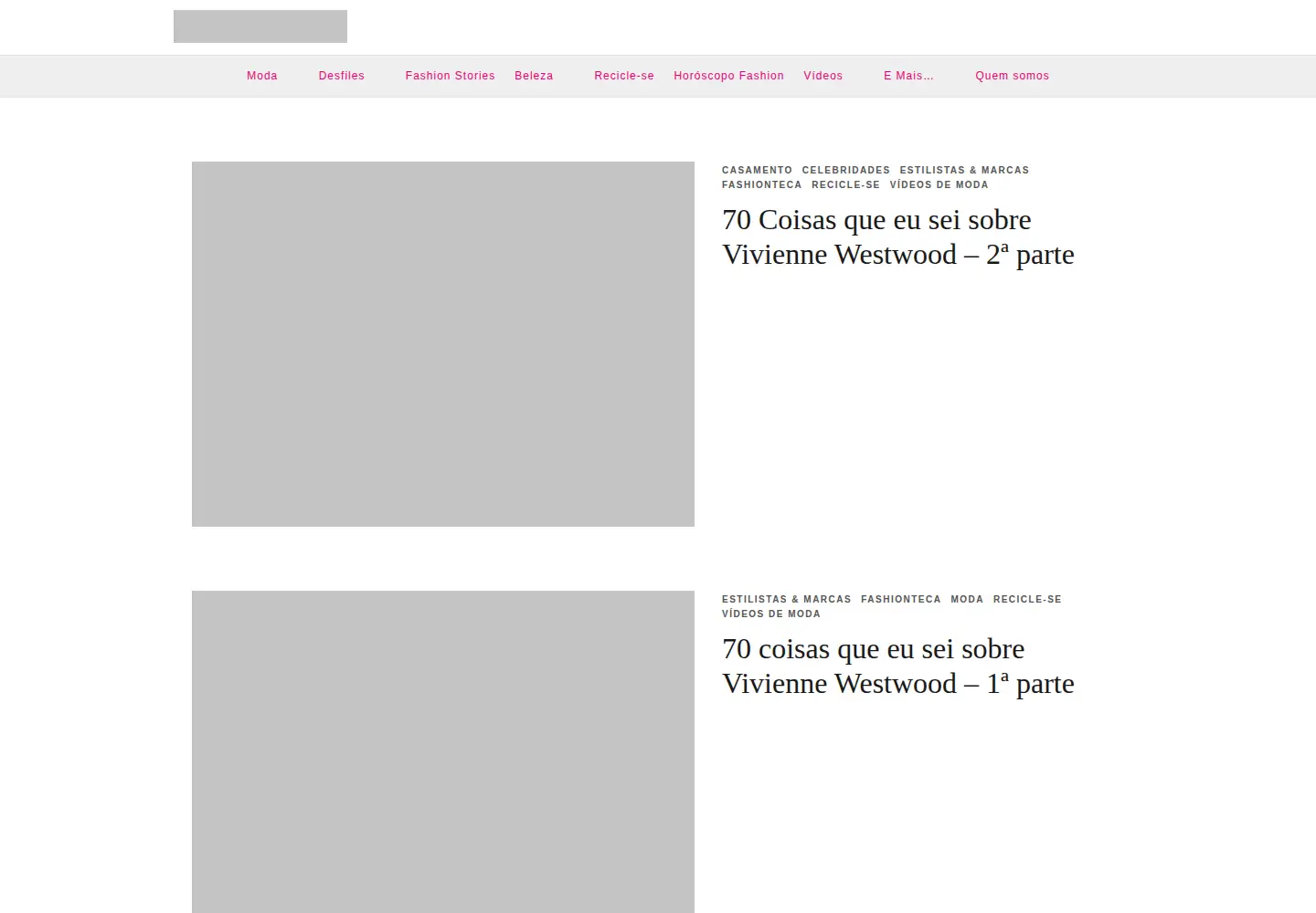 Captured homepage of lilianpacce.com.br in the current scan