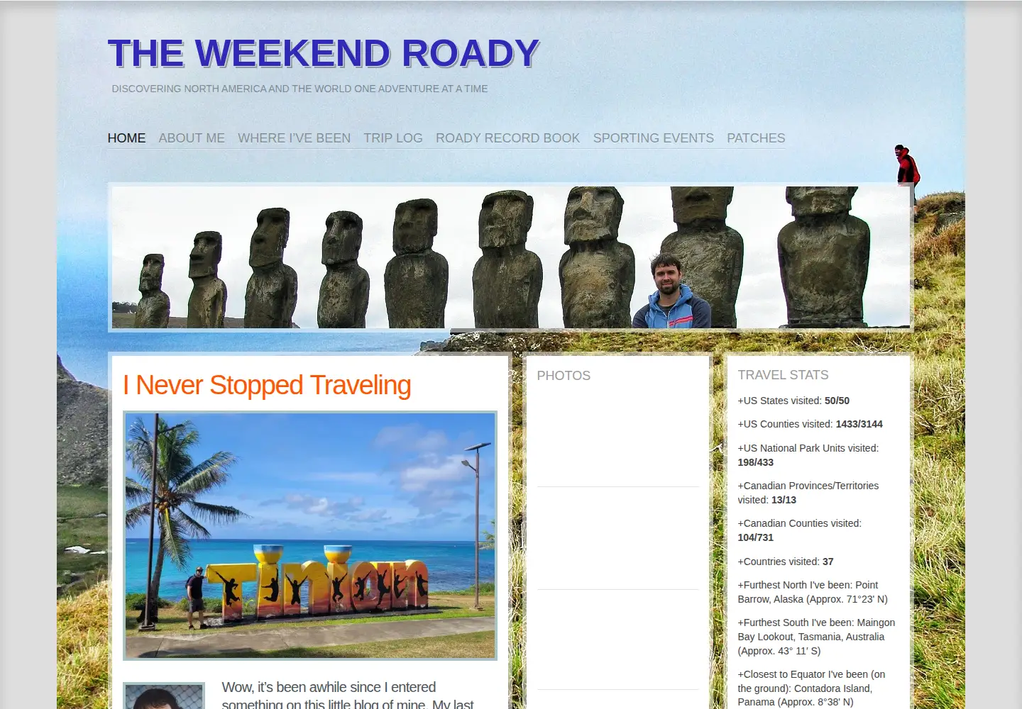 Screenshot of weekendroady.com