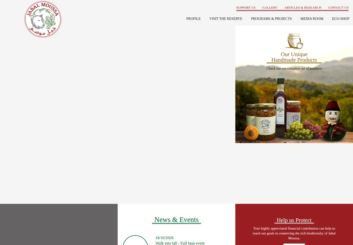 Screenshot of jabalmoussa.org