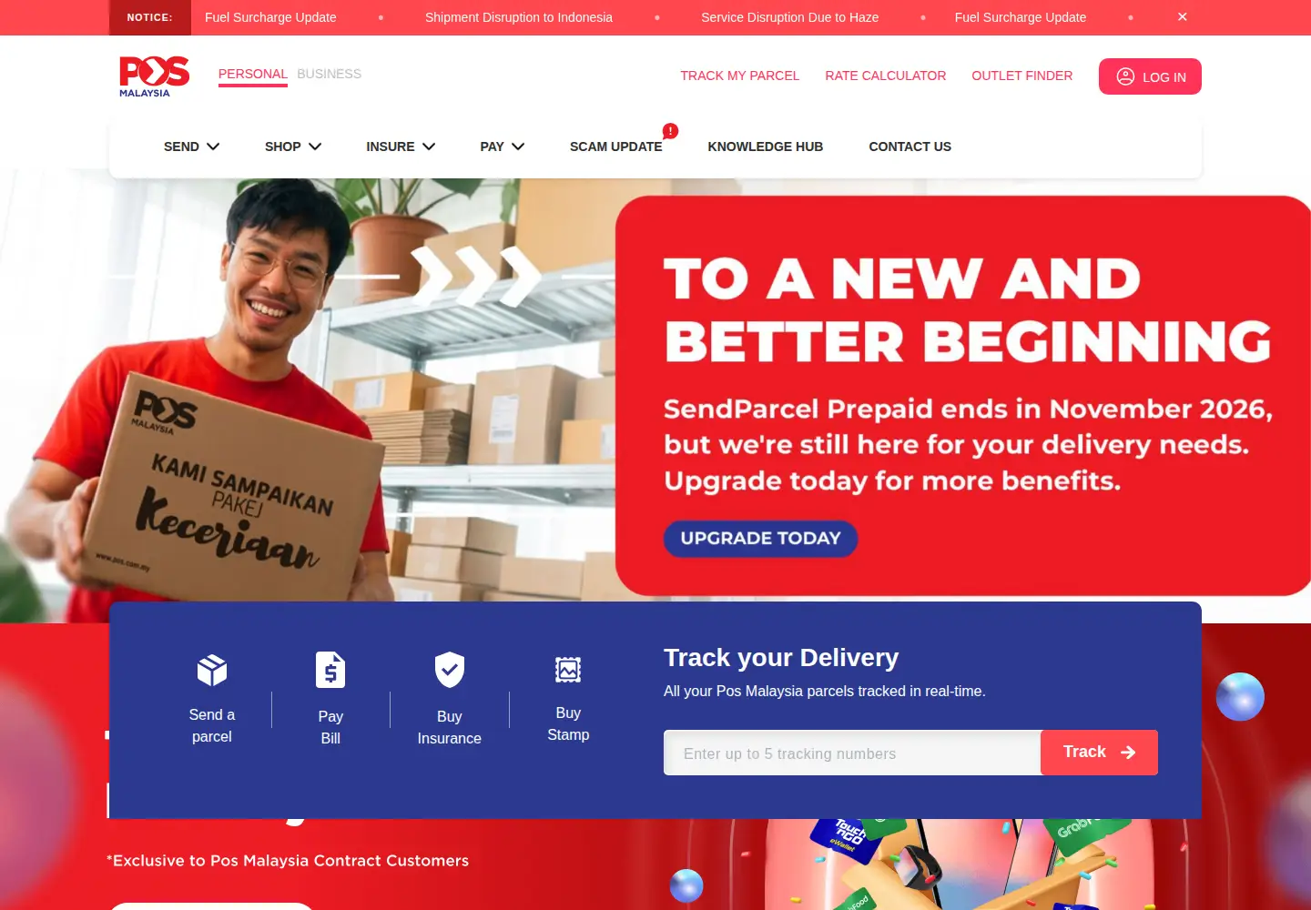 Screenshot of pos.com.my