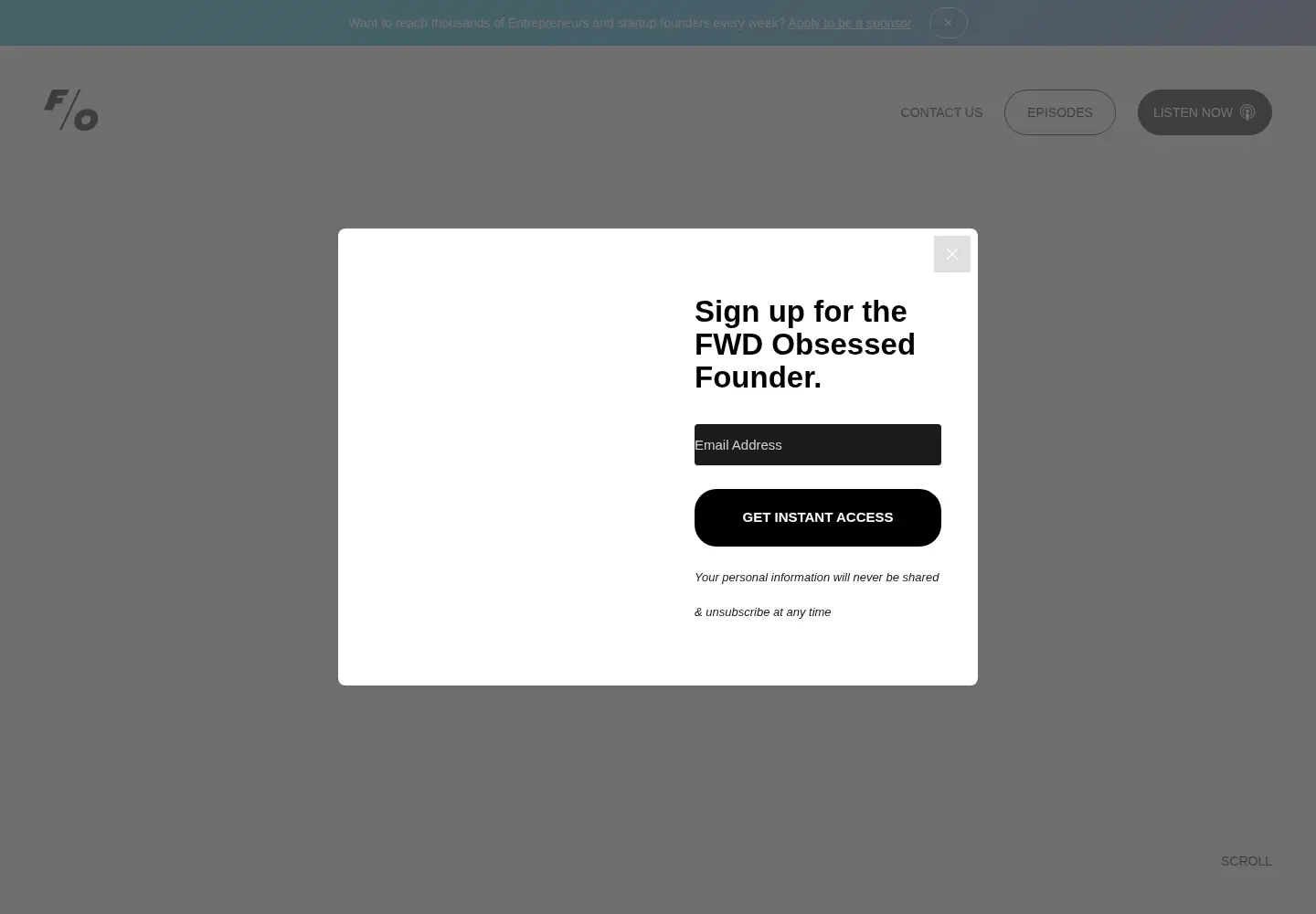 Screenshot of forwardobsessed.com