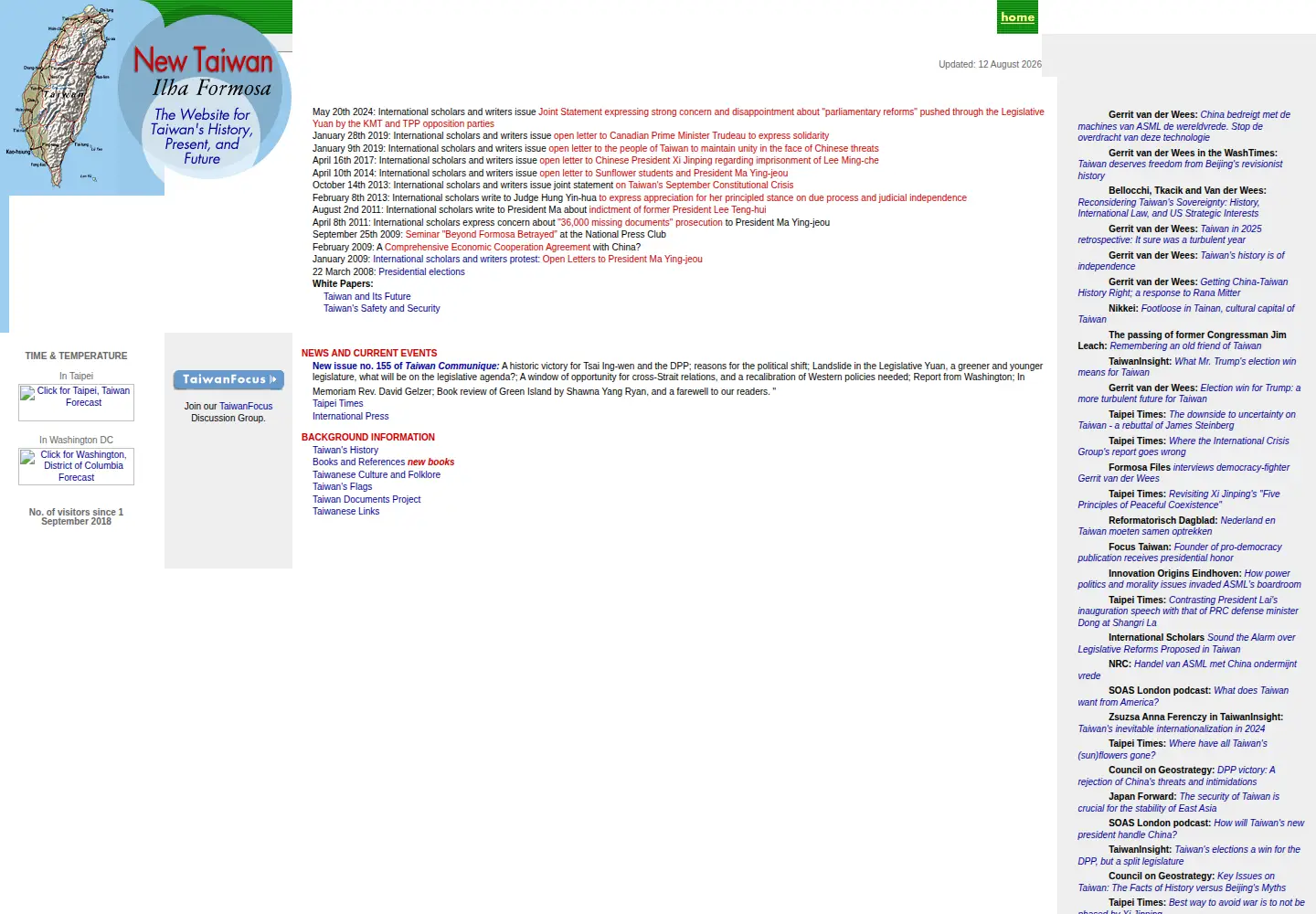 Screenshot of taiwandc.org