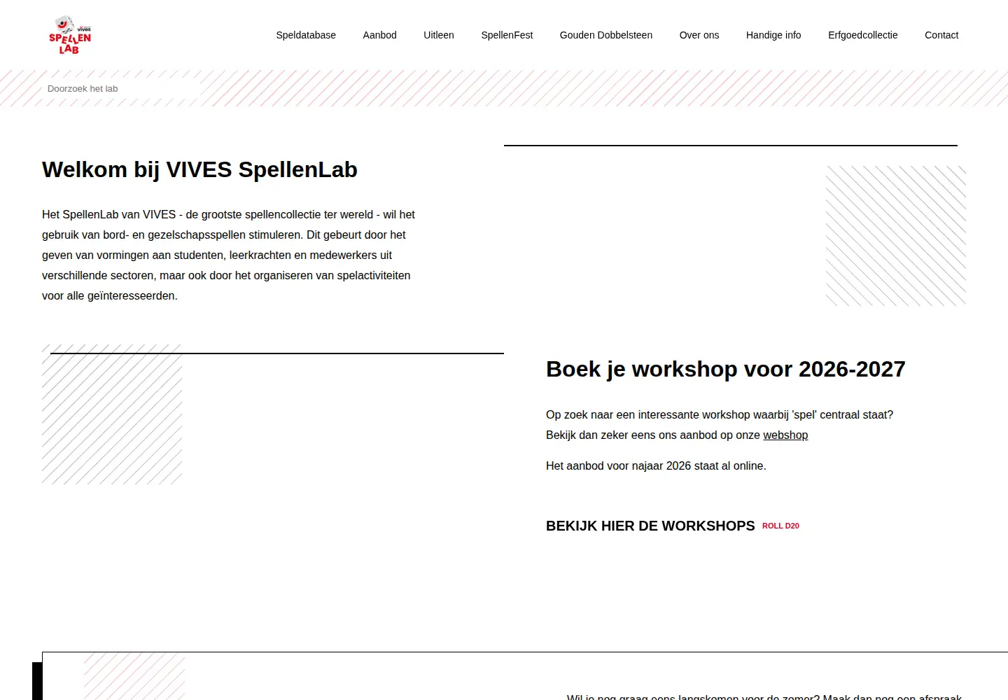 Screenshot of spellenlab.be
