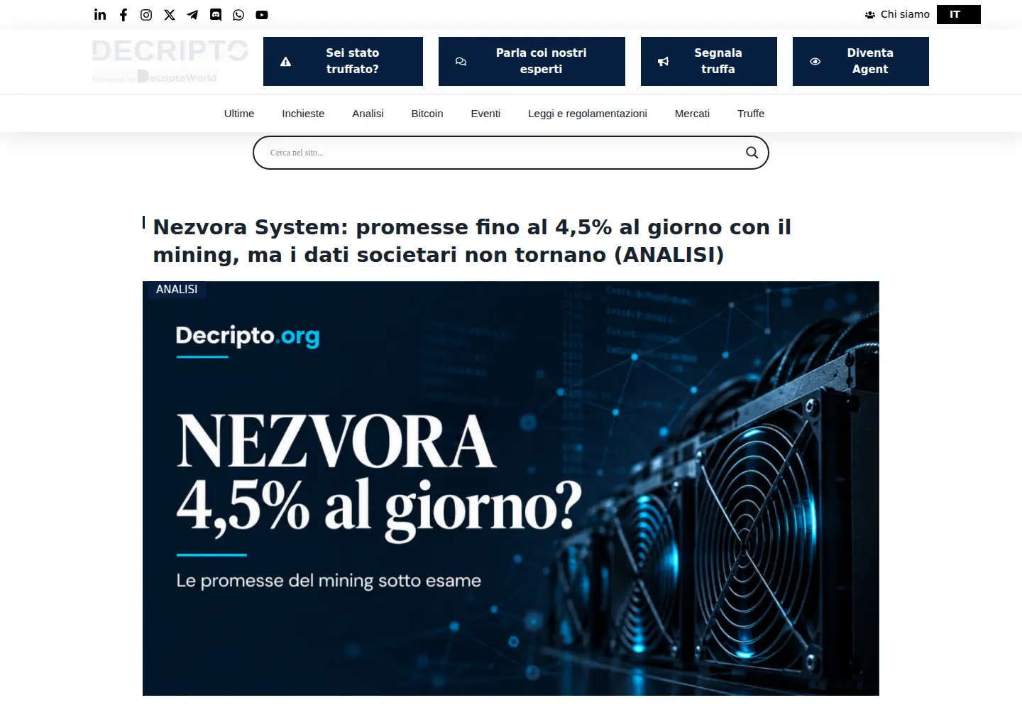 Screenshot of decripto.org