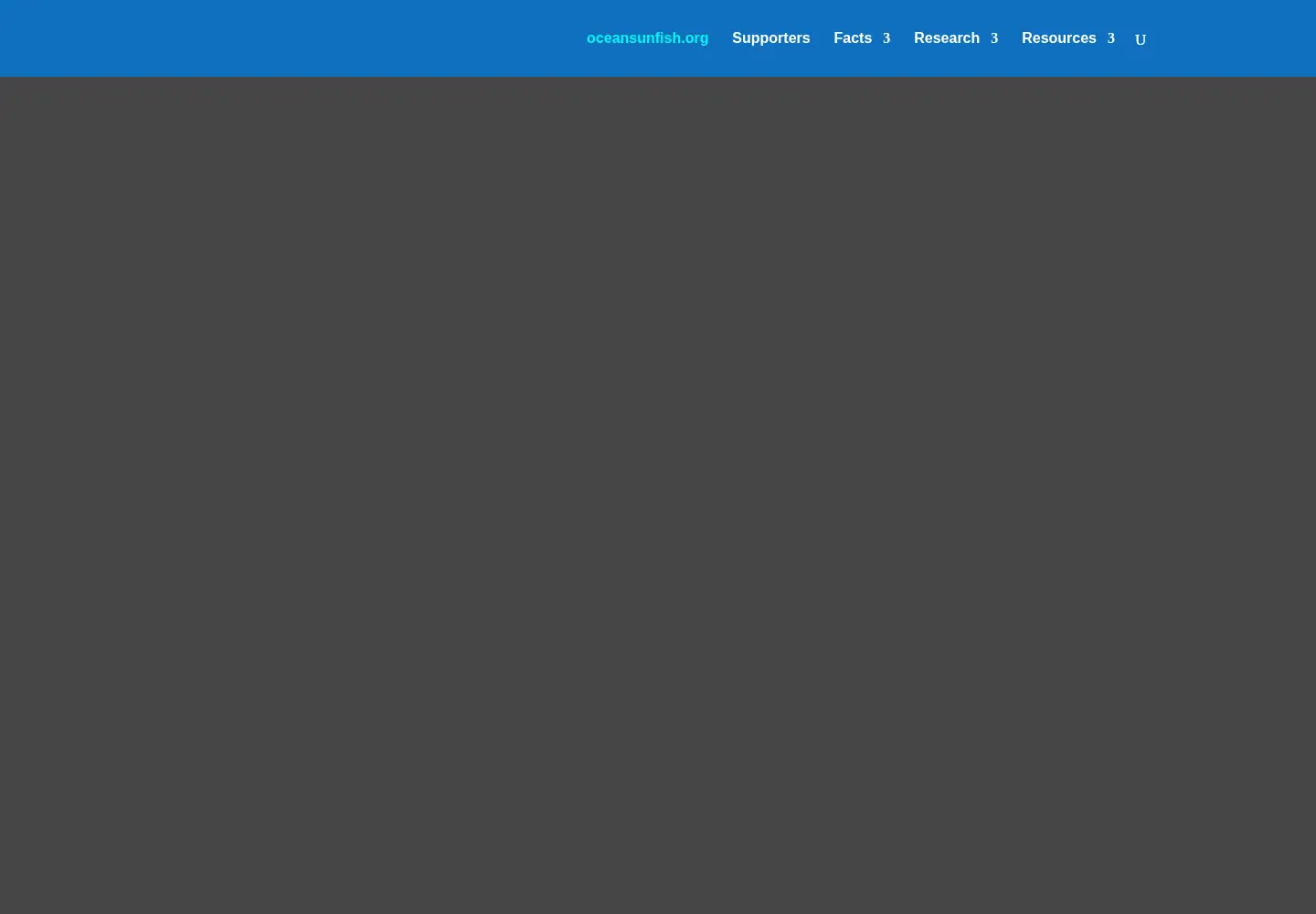 Captured homepage of oceansunfish.org in the current scan