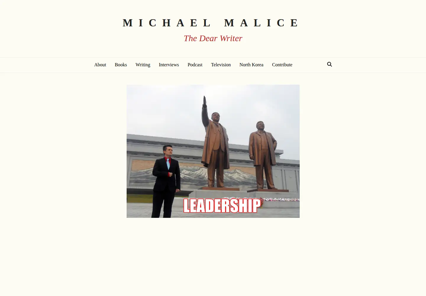 Screenshot of michaelmalice.com
