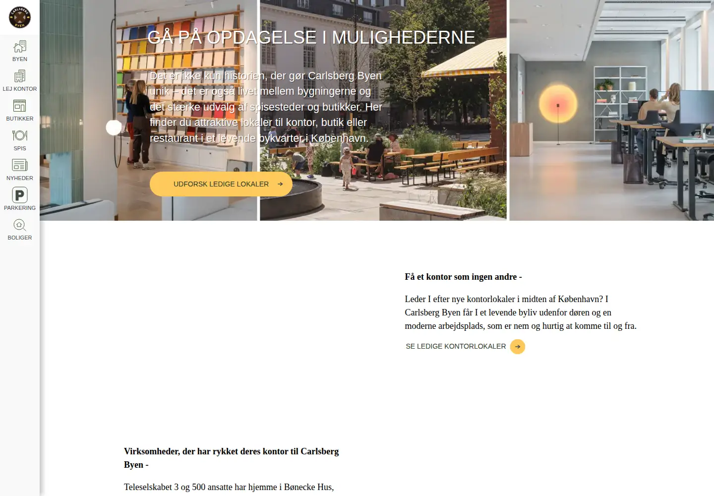 Captured homepage of carlsbergbyen.dk in the current scan