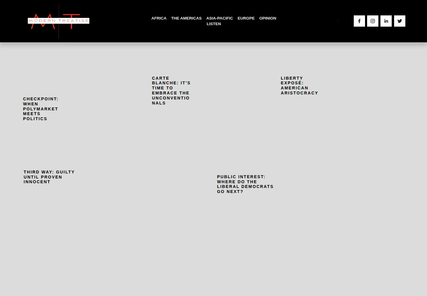 Screenshot of moderntreatise.com