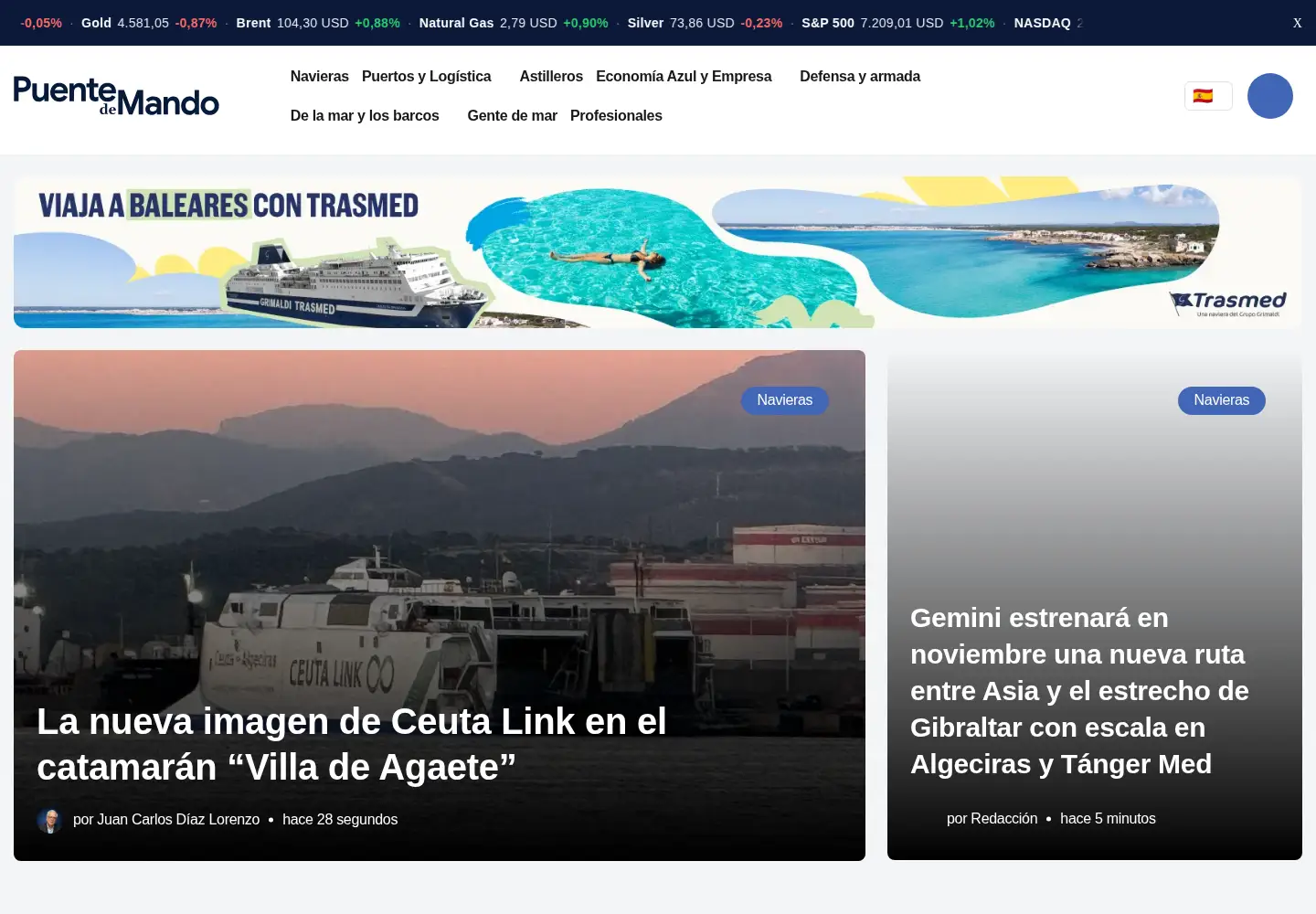 Screenshot of puentedemando.com