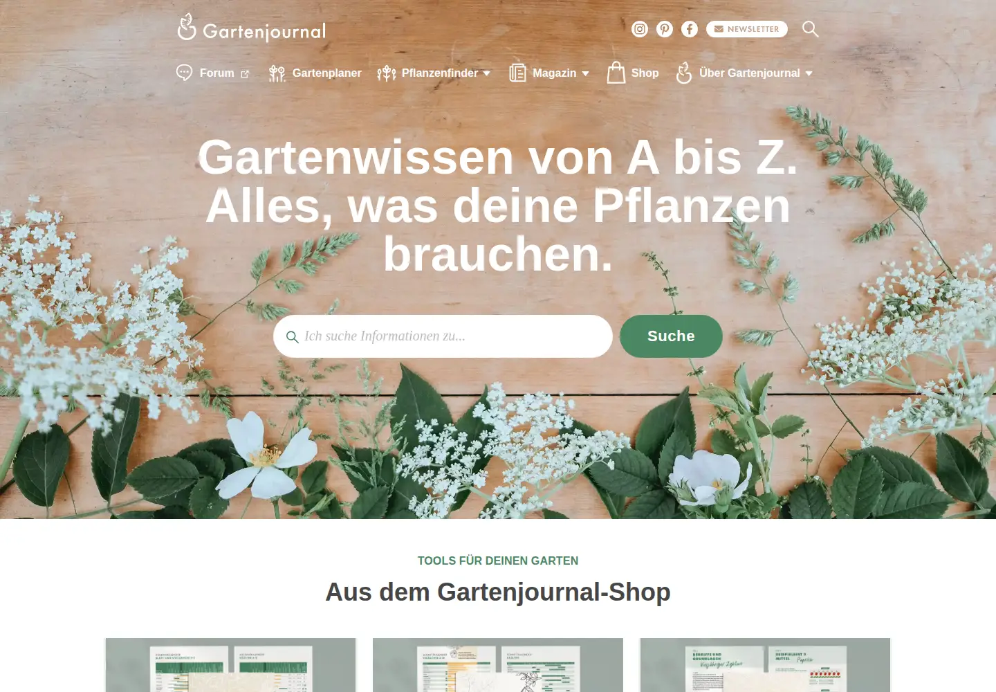Screenshot of gartenjournal.net