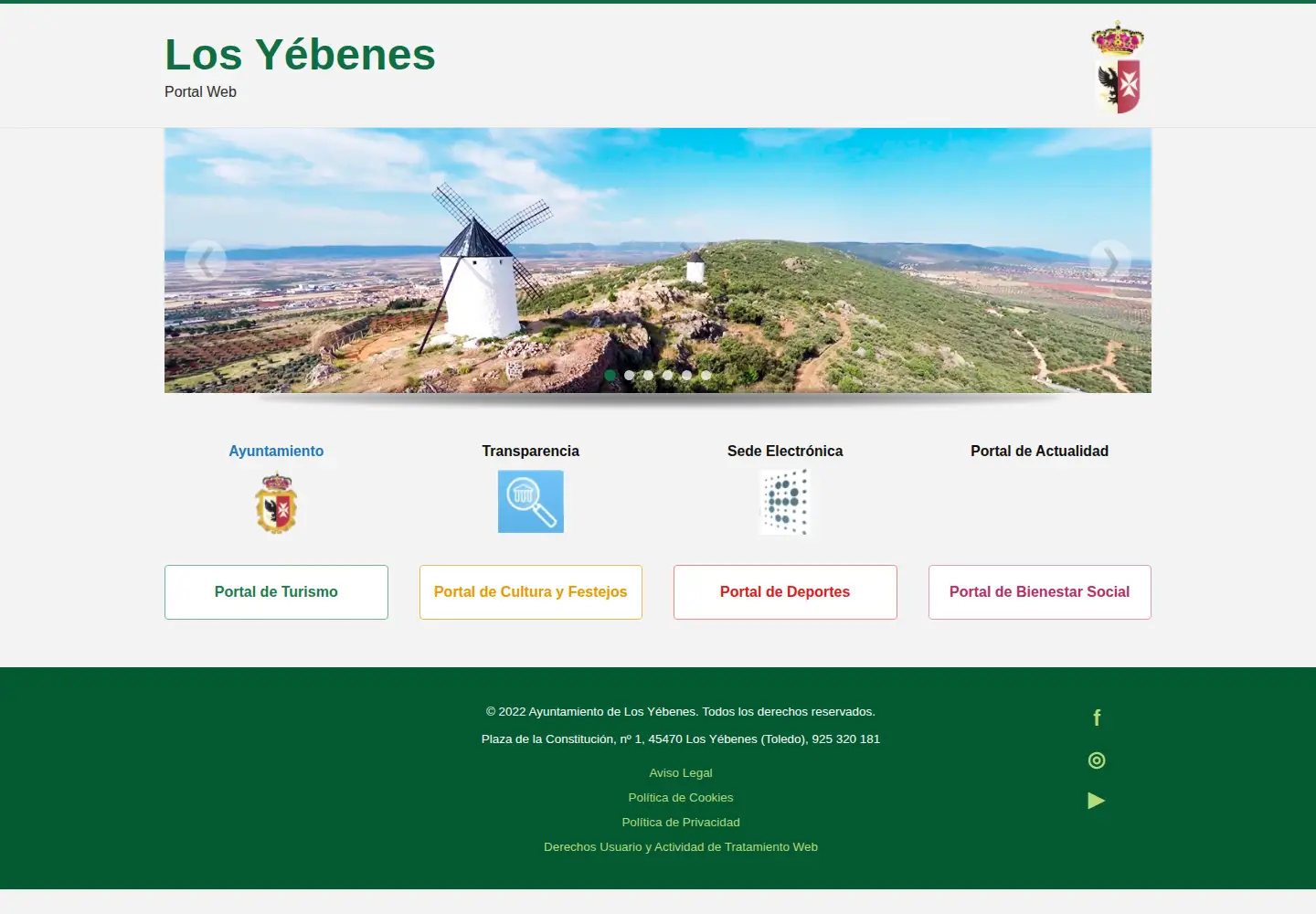 Screenshot of losyebenes.es