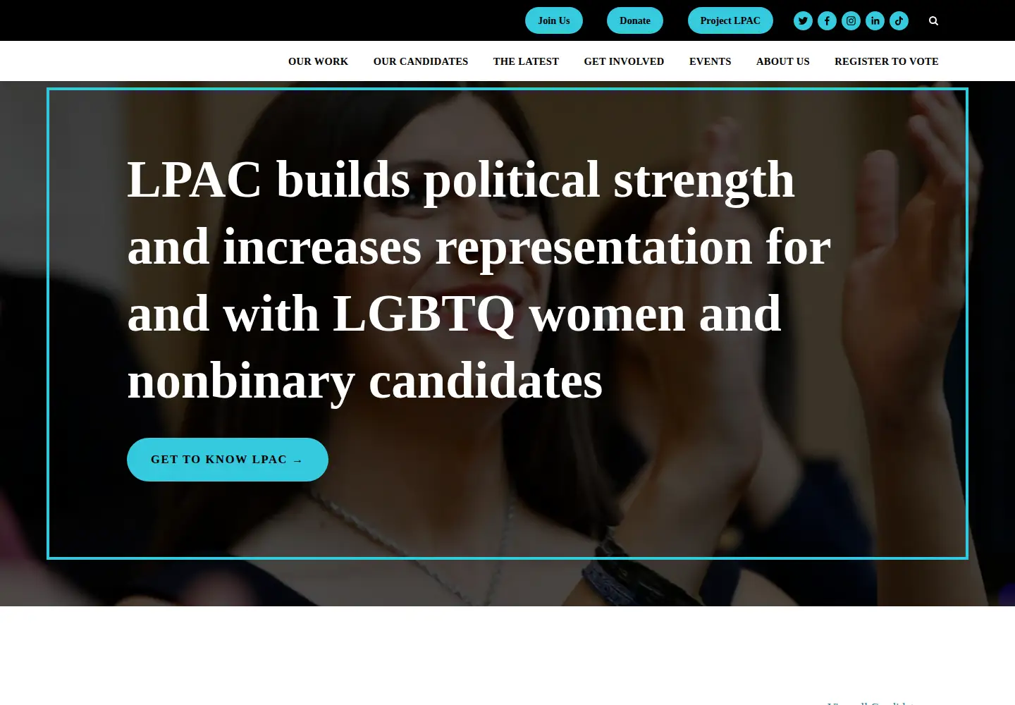 Screenshot of teamlpac.com