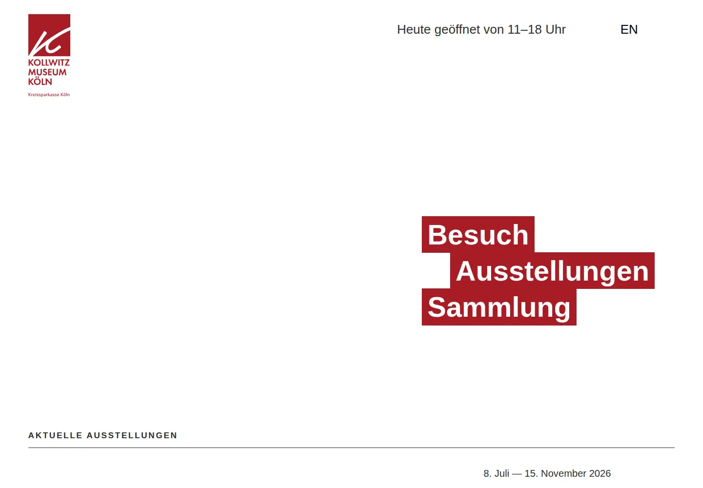Captured homepage of kollwitz.de in the current scan