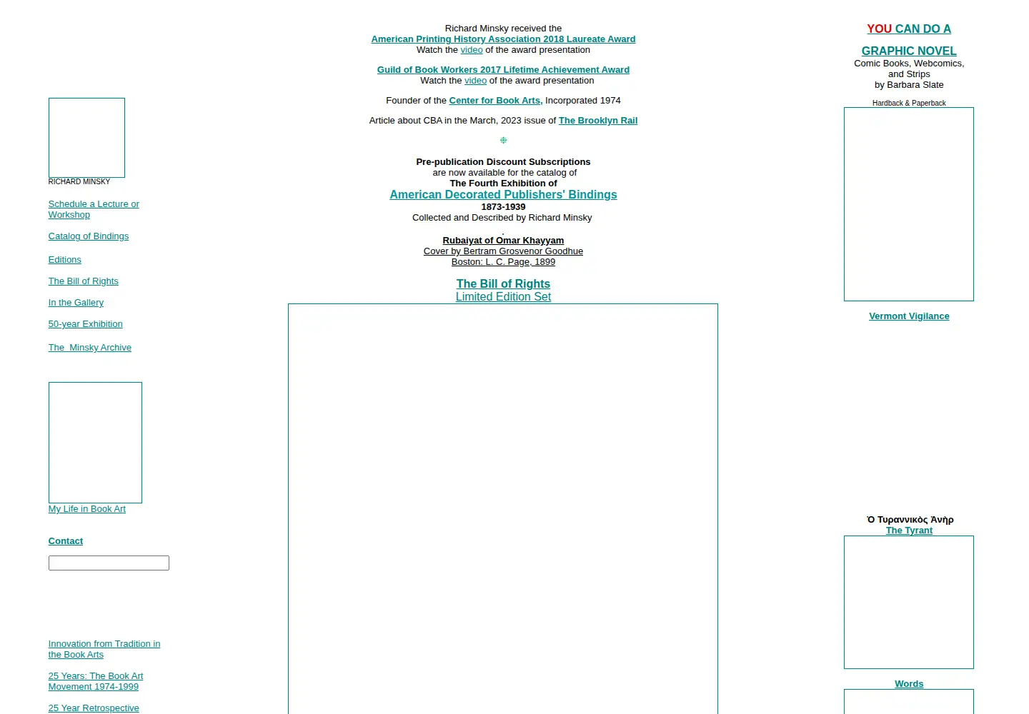 Captured homepage of minsky.com in the current scan