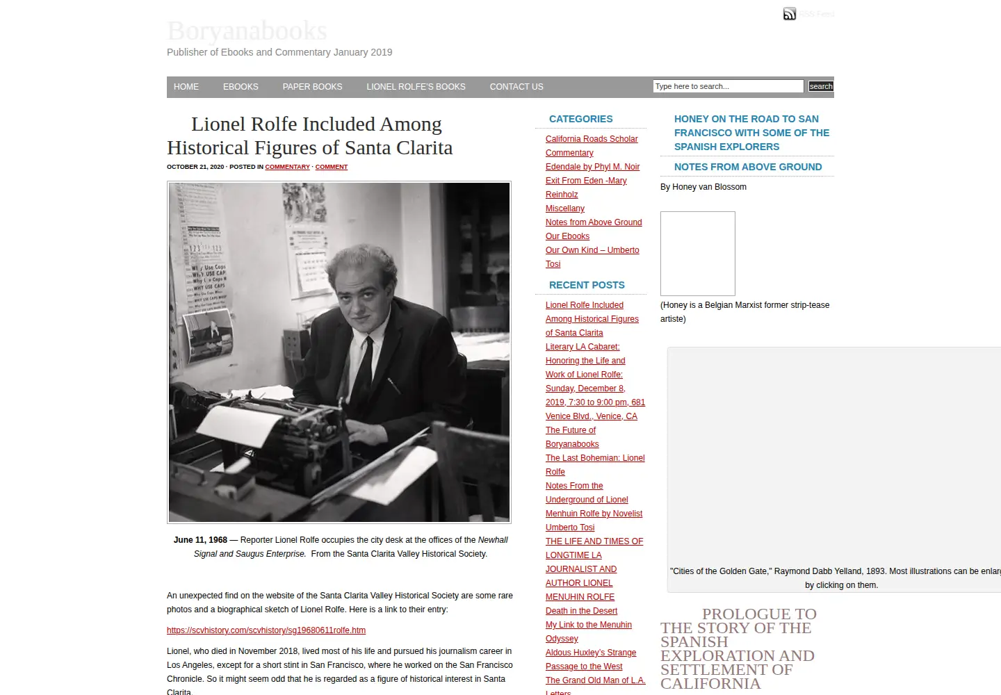 Captured homepage of boryanabooks.com in the current scan
