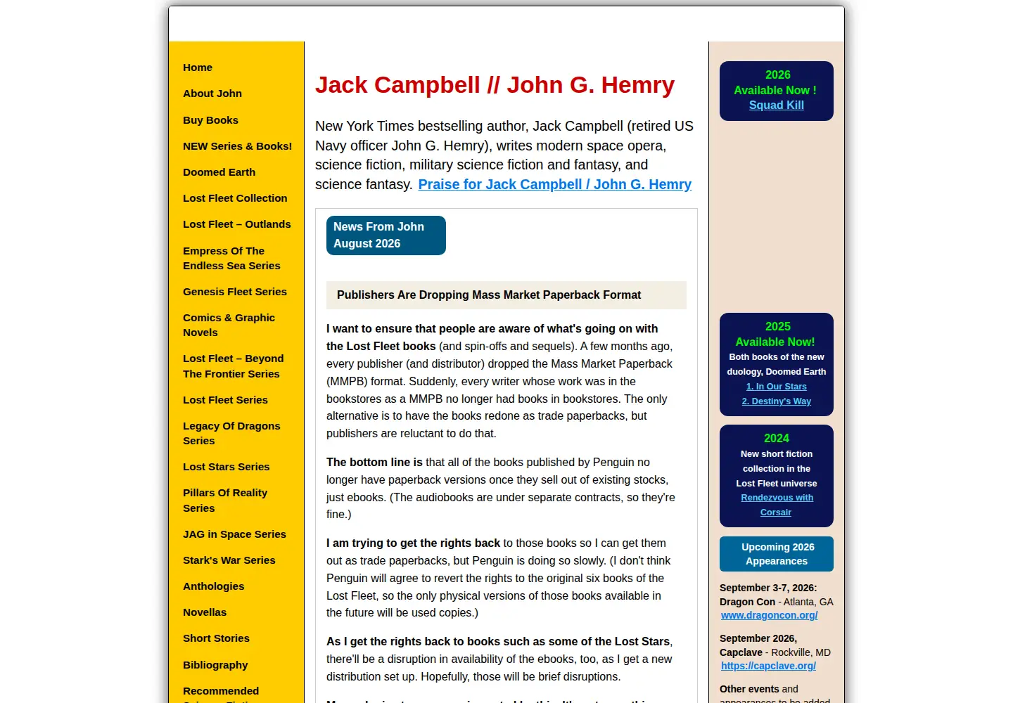 Screenshot of jack-campbell.com