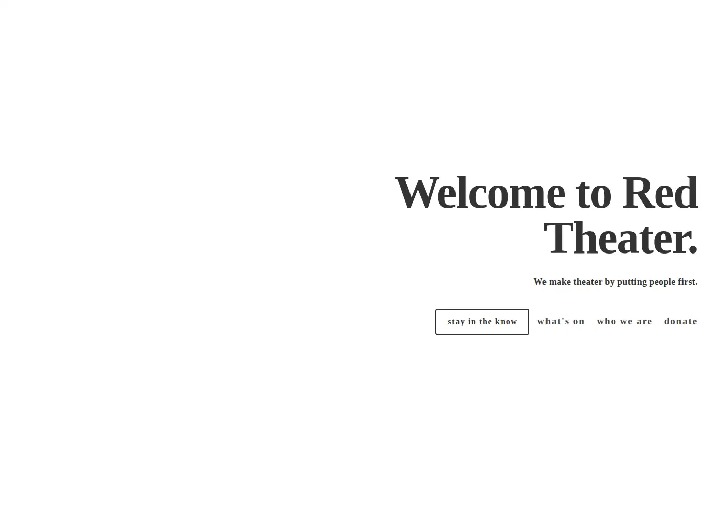 Screenshot of redtheater.org