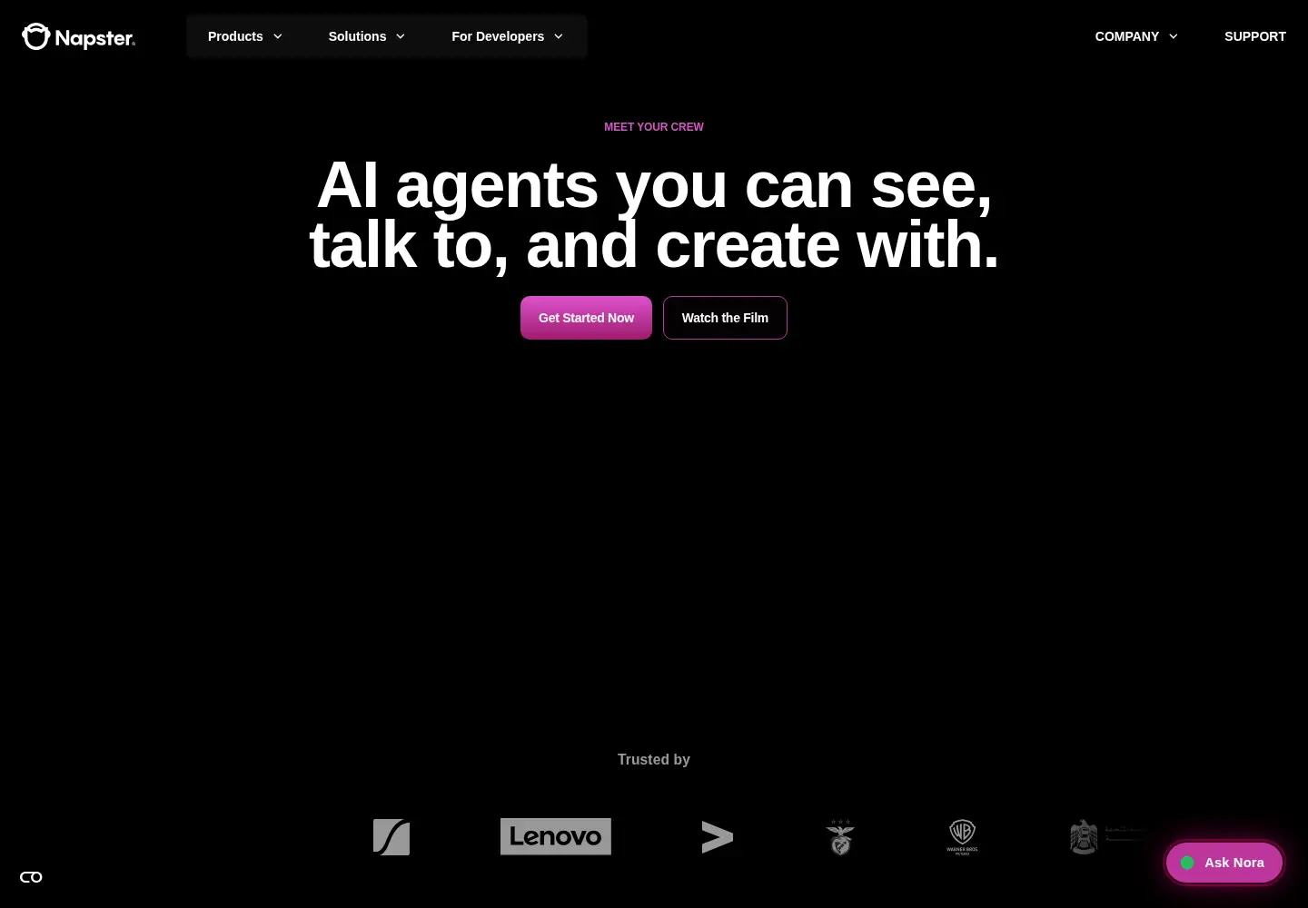 Screenshot of napster.com