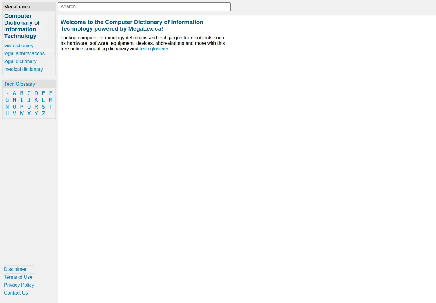 Screenshot of computer-dictionary-online.org