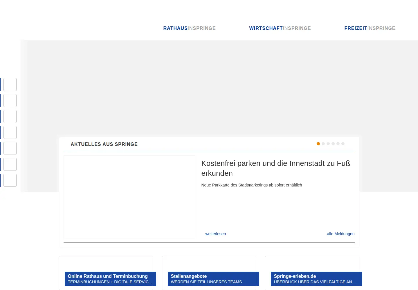 Screenshot of springe.de