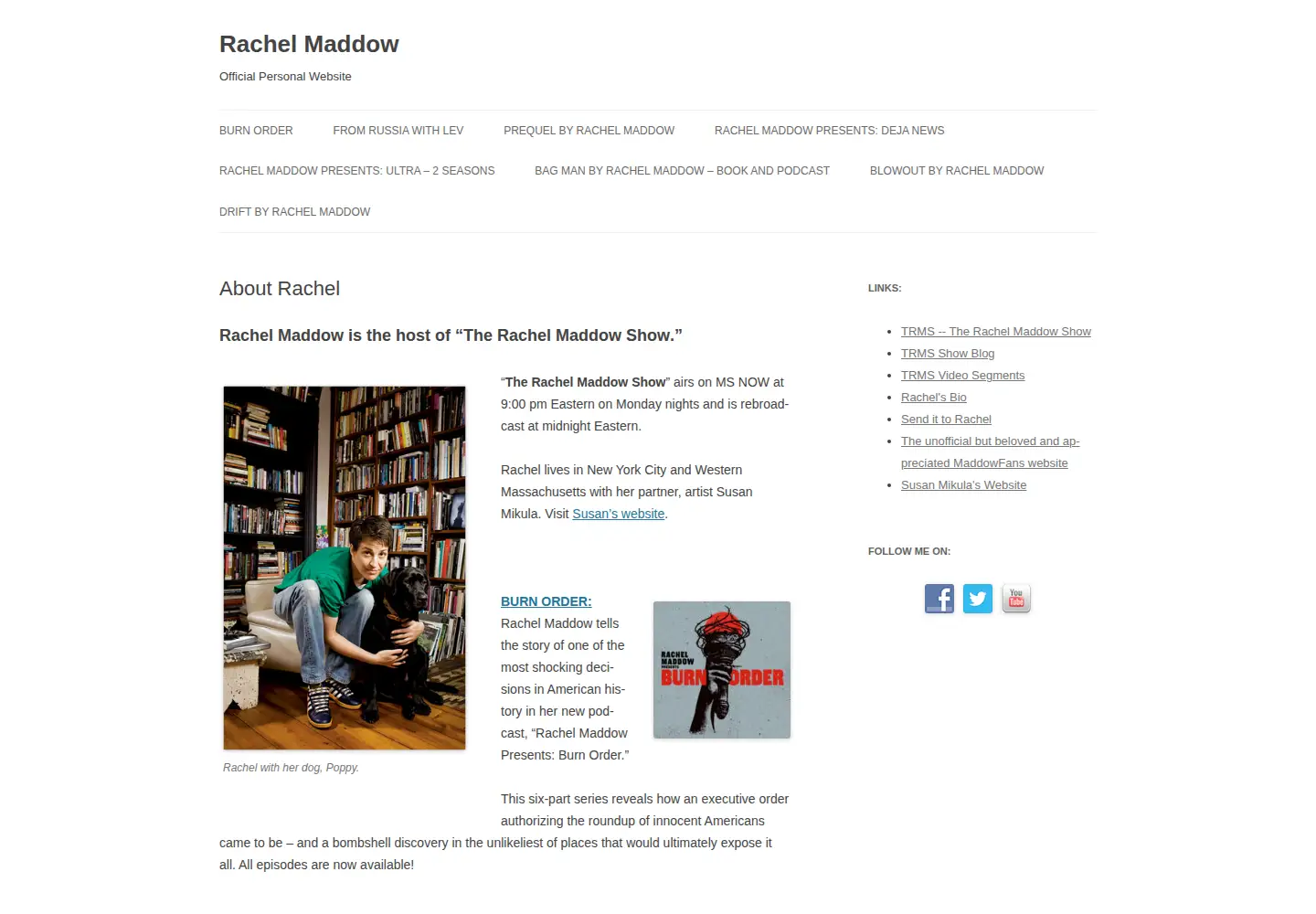 Screenshot of rachelmaddow.com