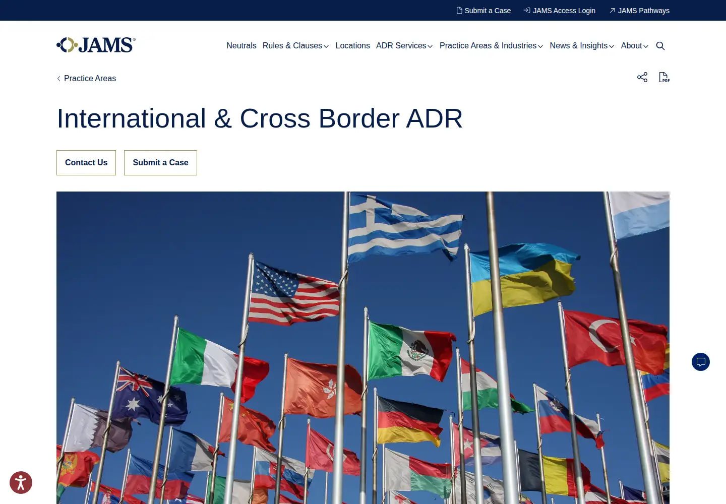 Screenshot of jamsinternational.com