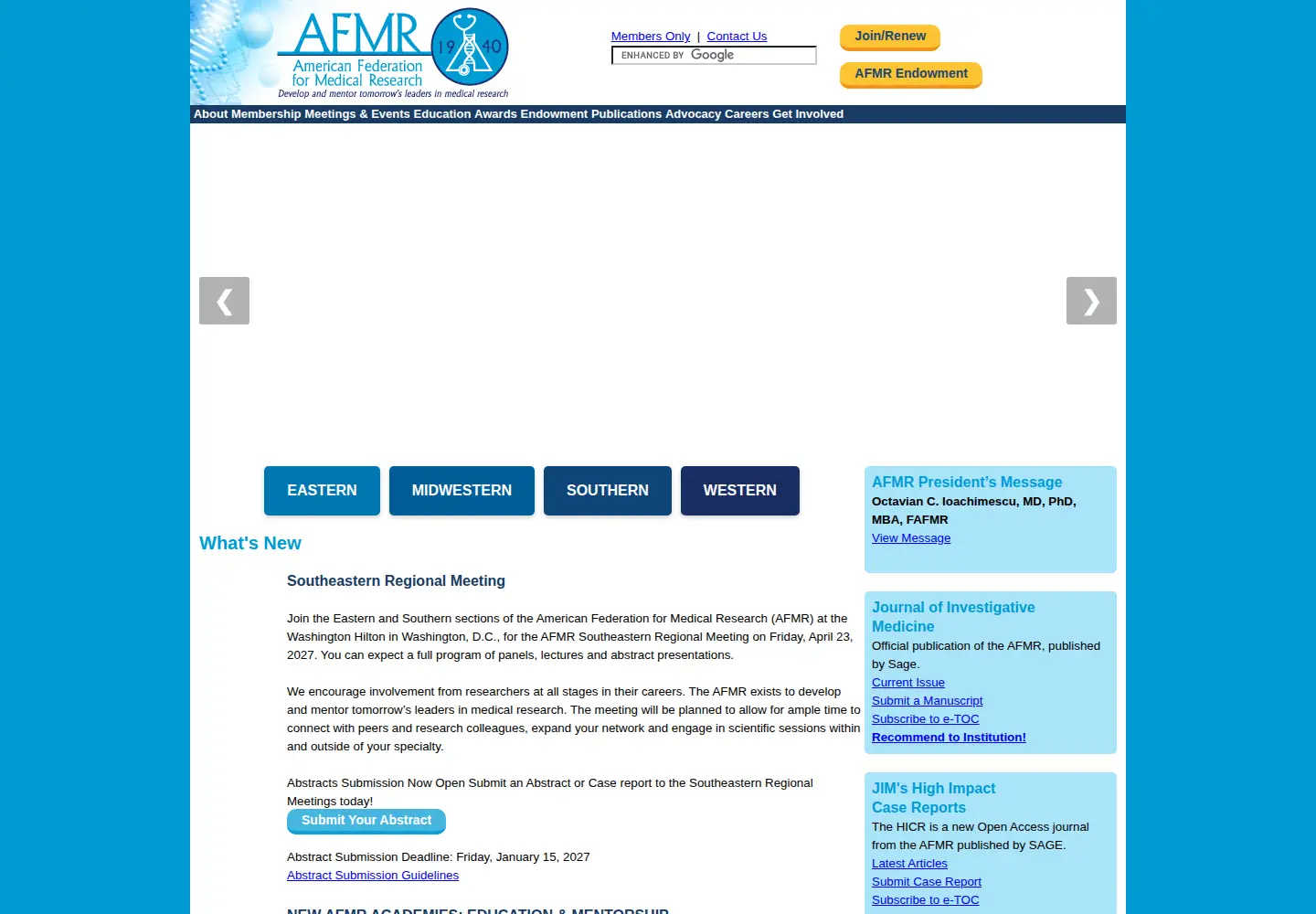 Screenshot of afmr.org
