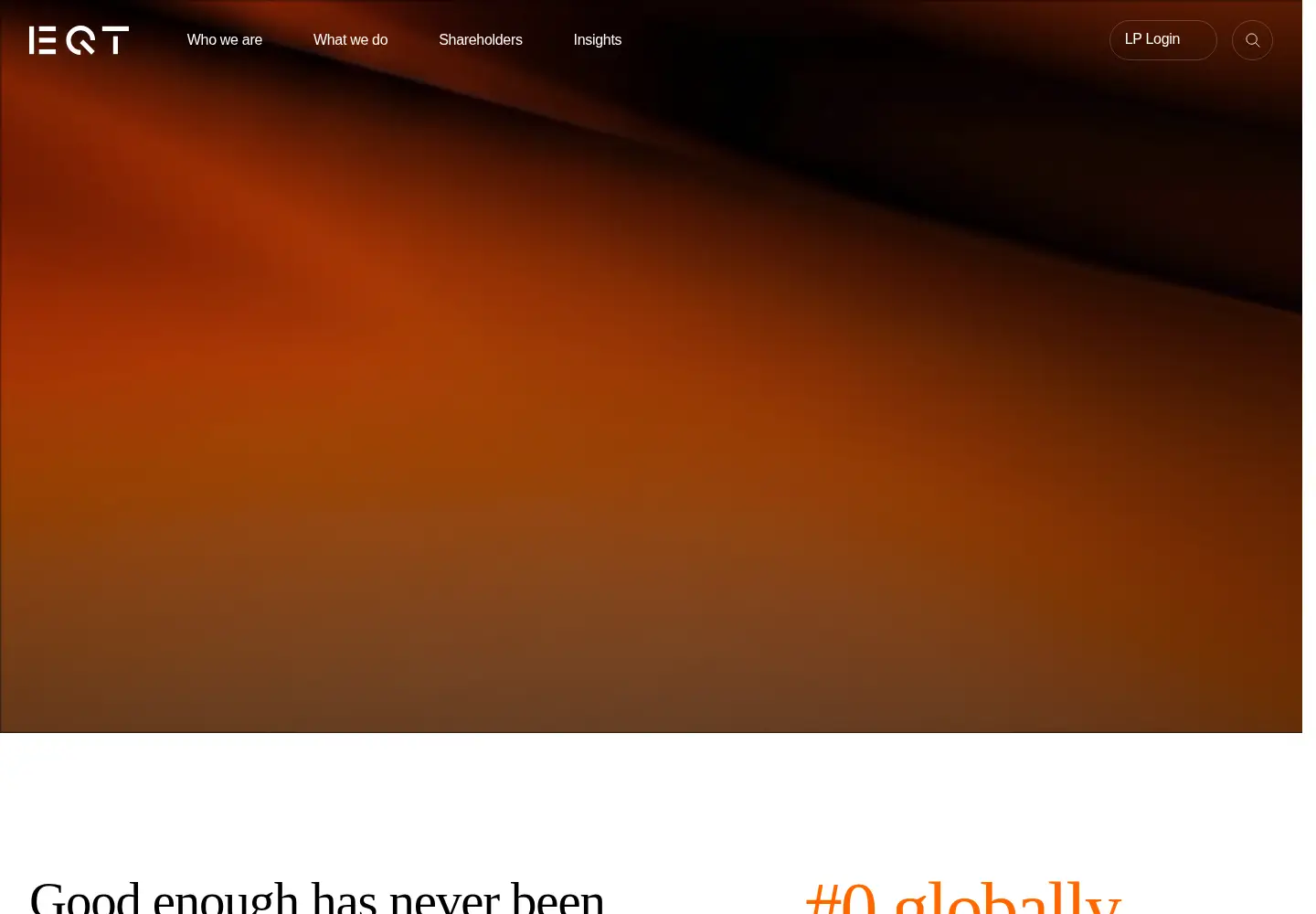 Captured homepage of eqtpartners.com in the current scan