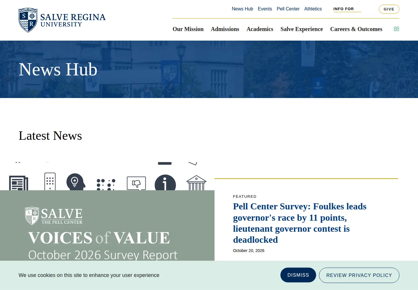 Screenshot of salvereginablogs.com