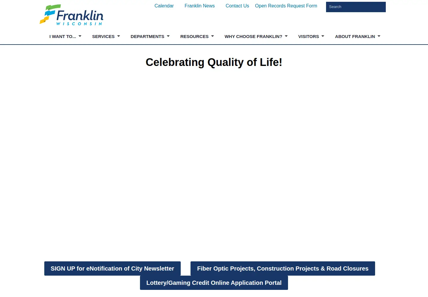 Screenshot of franklinwi.gov
