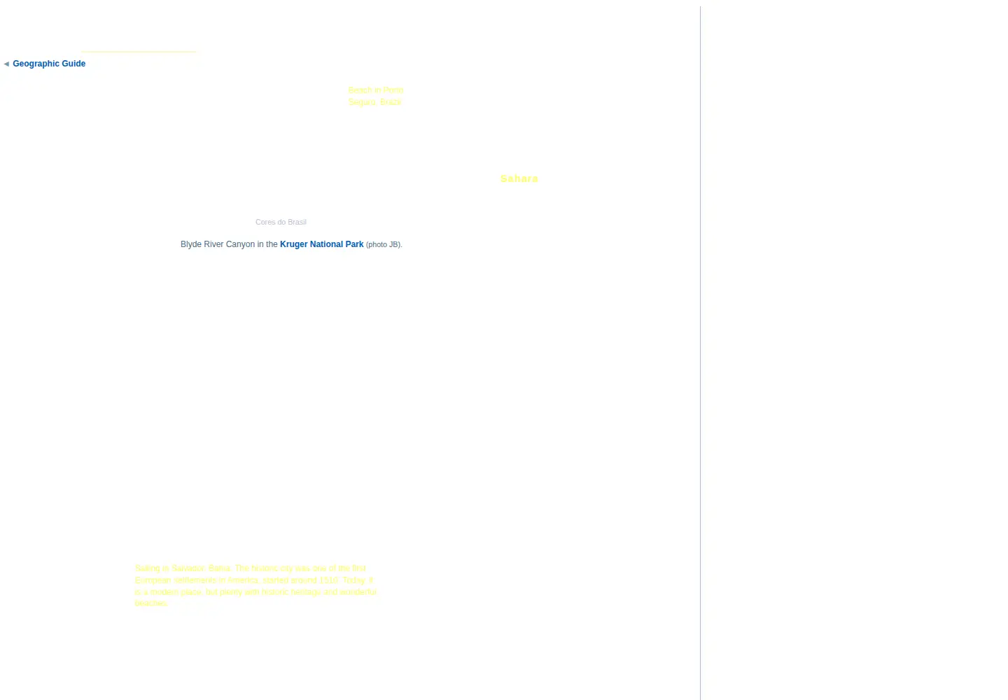Screenshot of geographicguide.net
