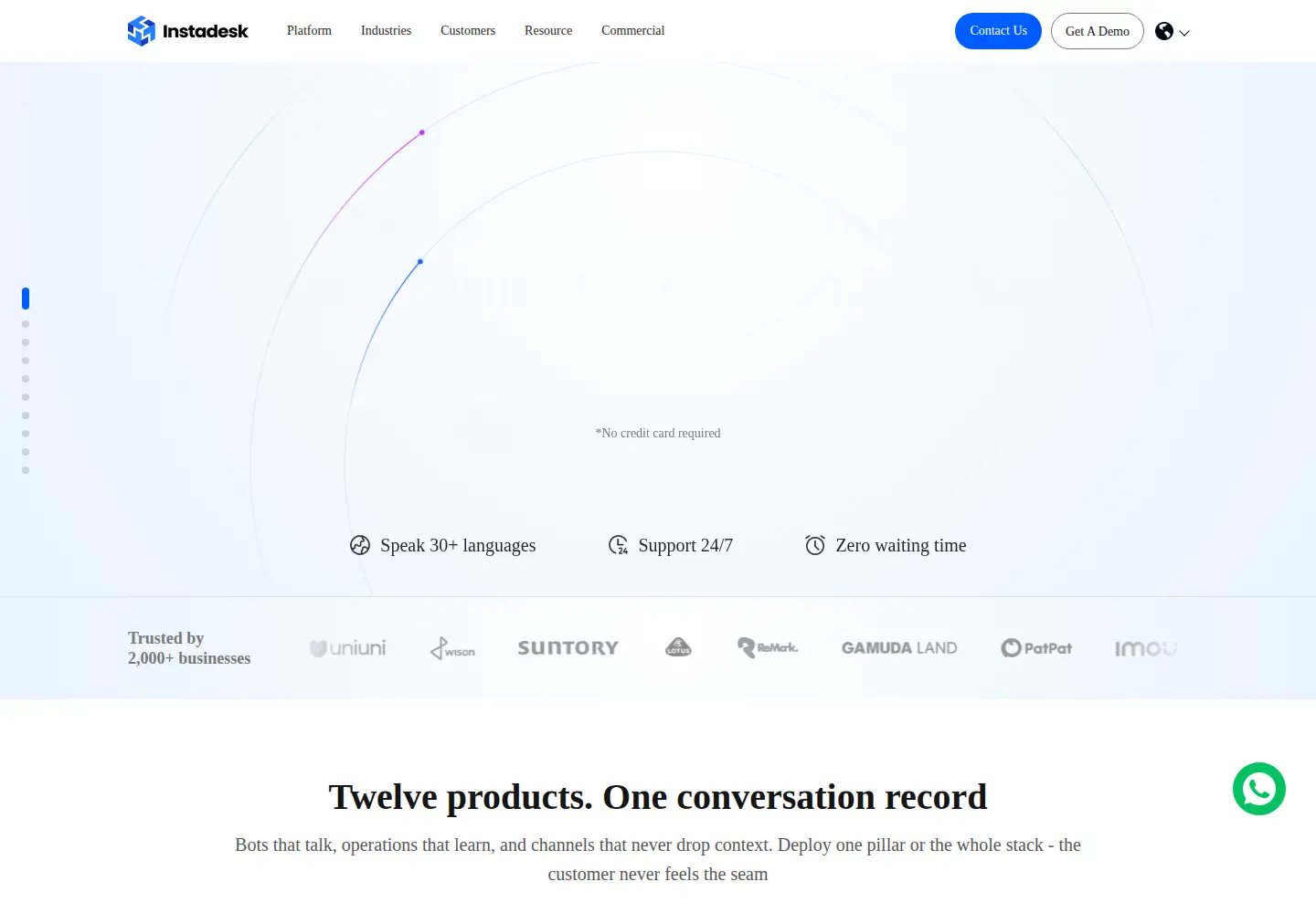 Screenshot of instadesk.com