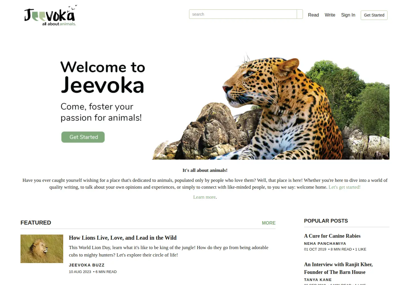 Screenshot of jeevoka.com