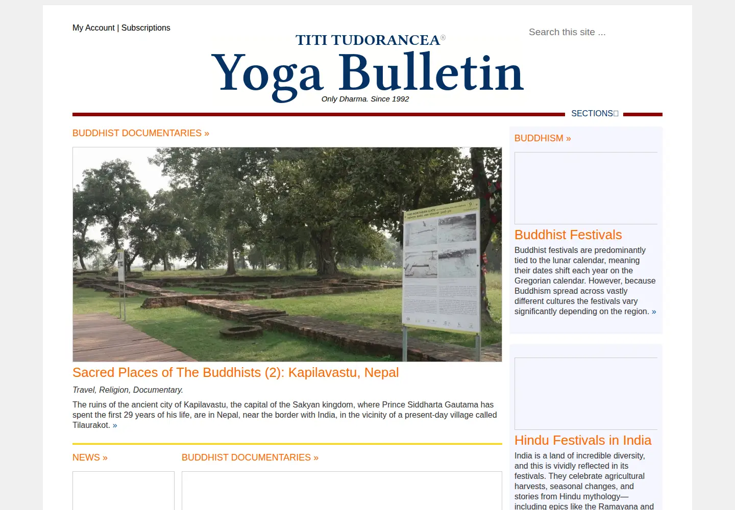 Captured homepage of tititudorancea.org in the current scan