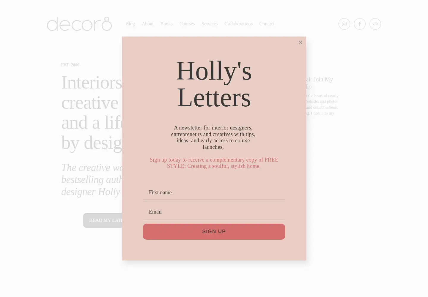 Screenshot of decor8blog.com