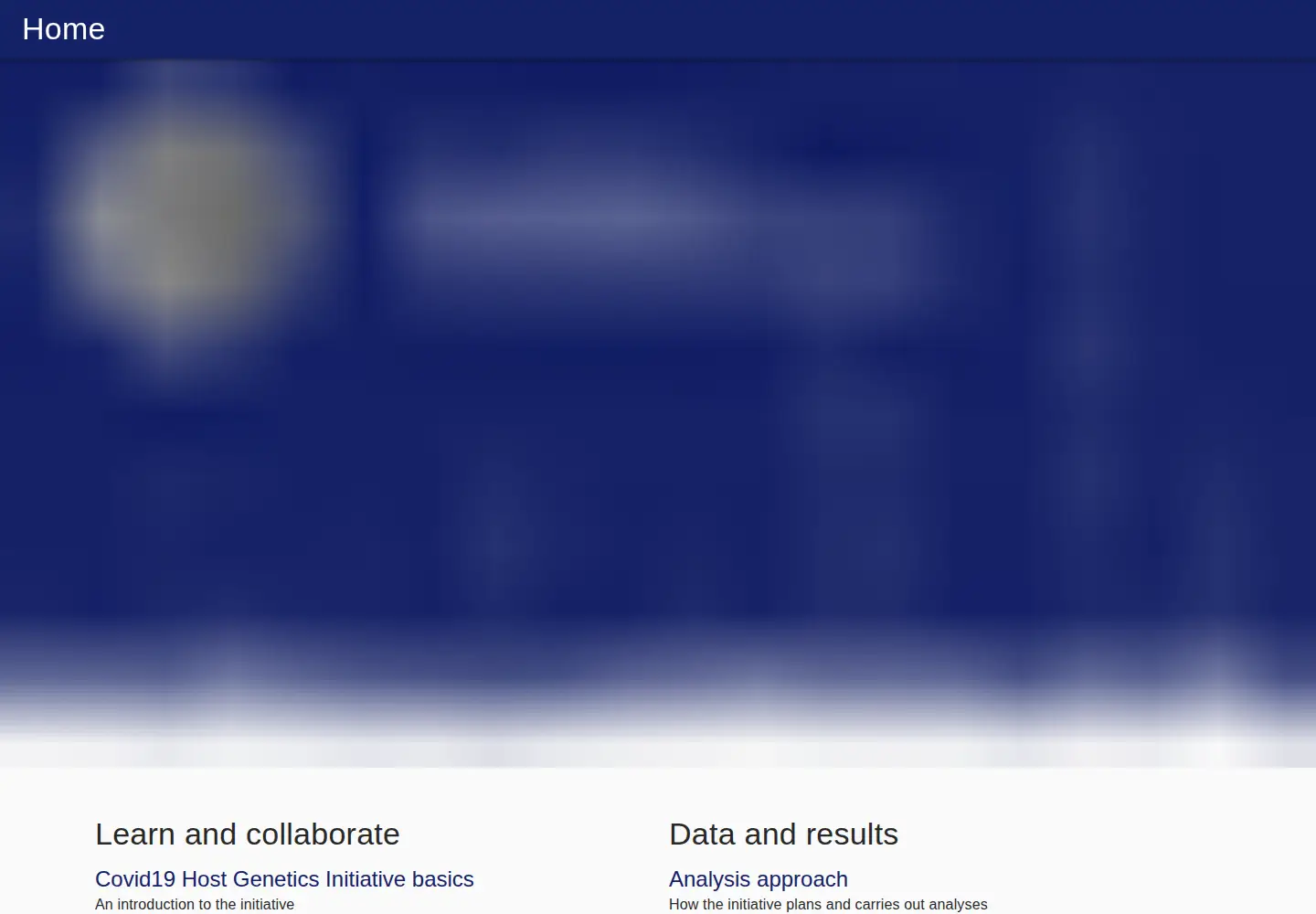 Captured homepage of covid19hg.org in the current scan