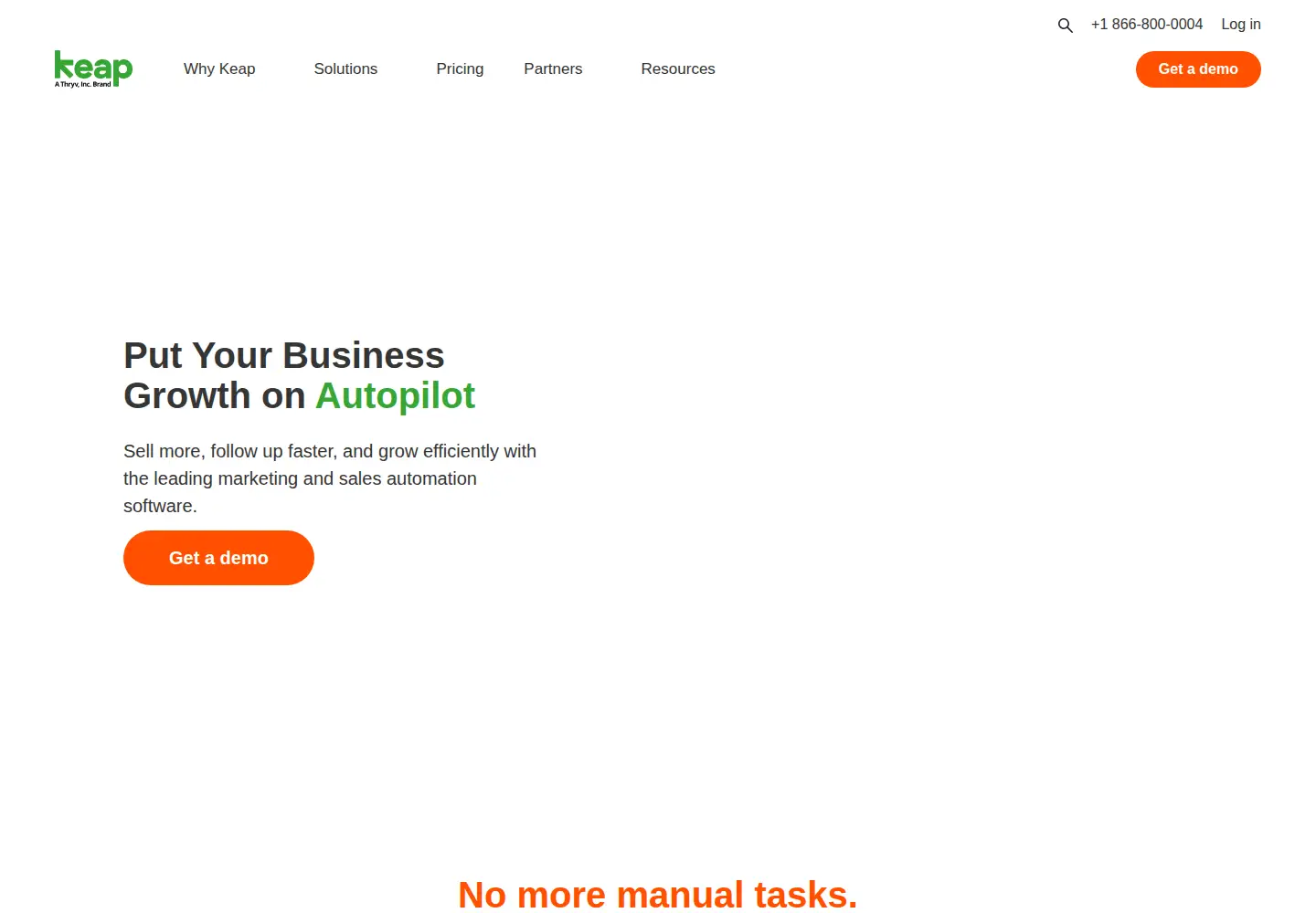 Screenshot of infusionsoft.com