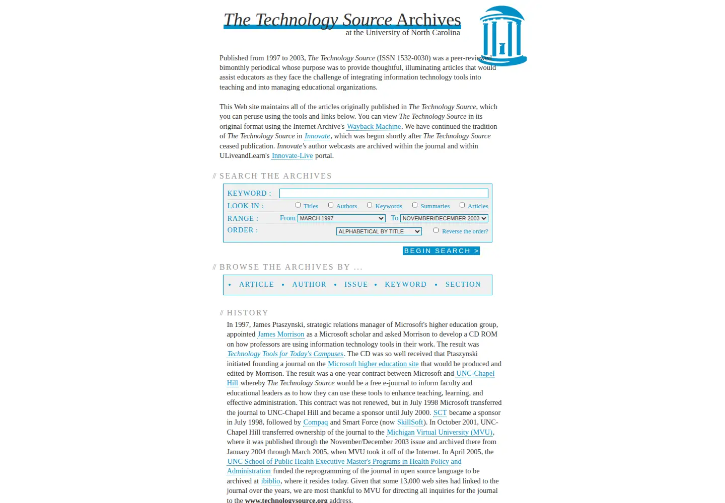Screenshot of technologysource.org