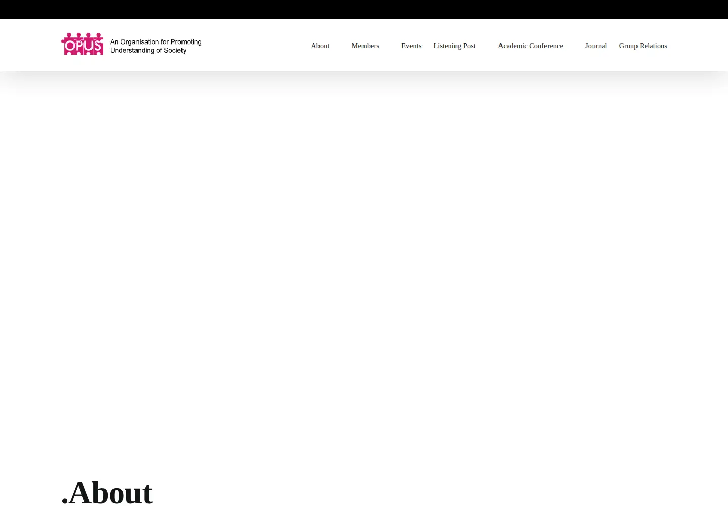 Screenshot of opus.org.uk