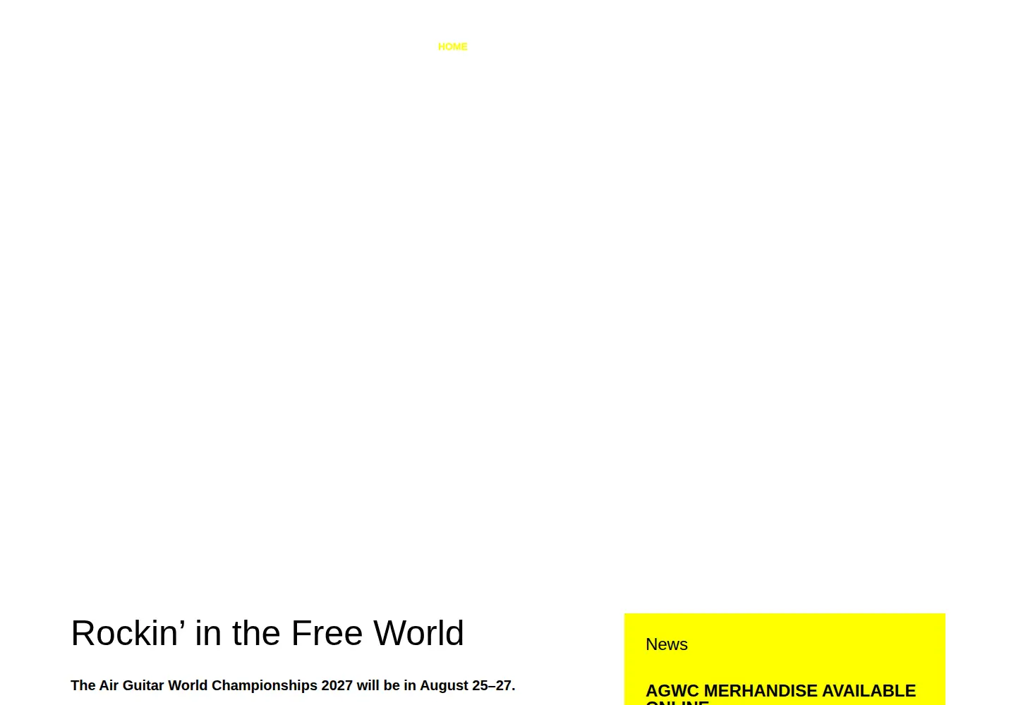 Screenshot of airguitarworldchampionships.com
