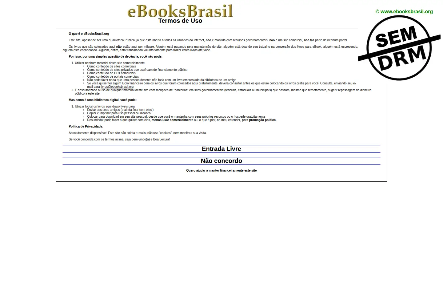 Screenshot of ebooksbrasil.org