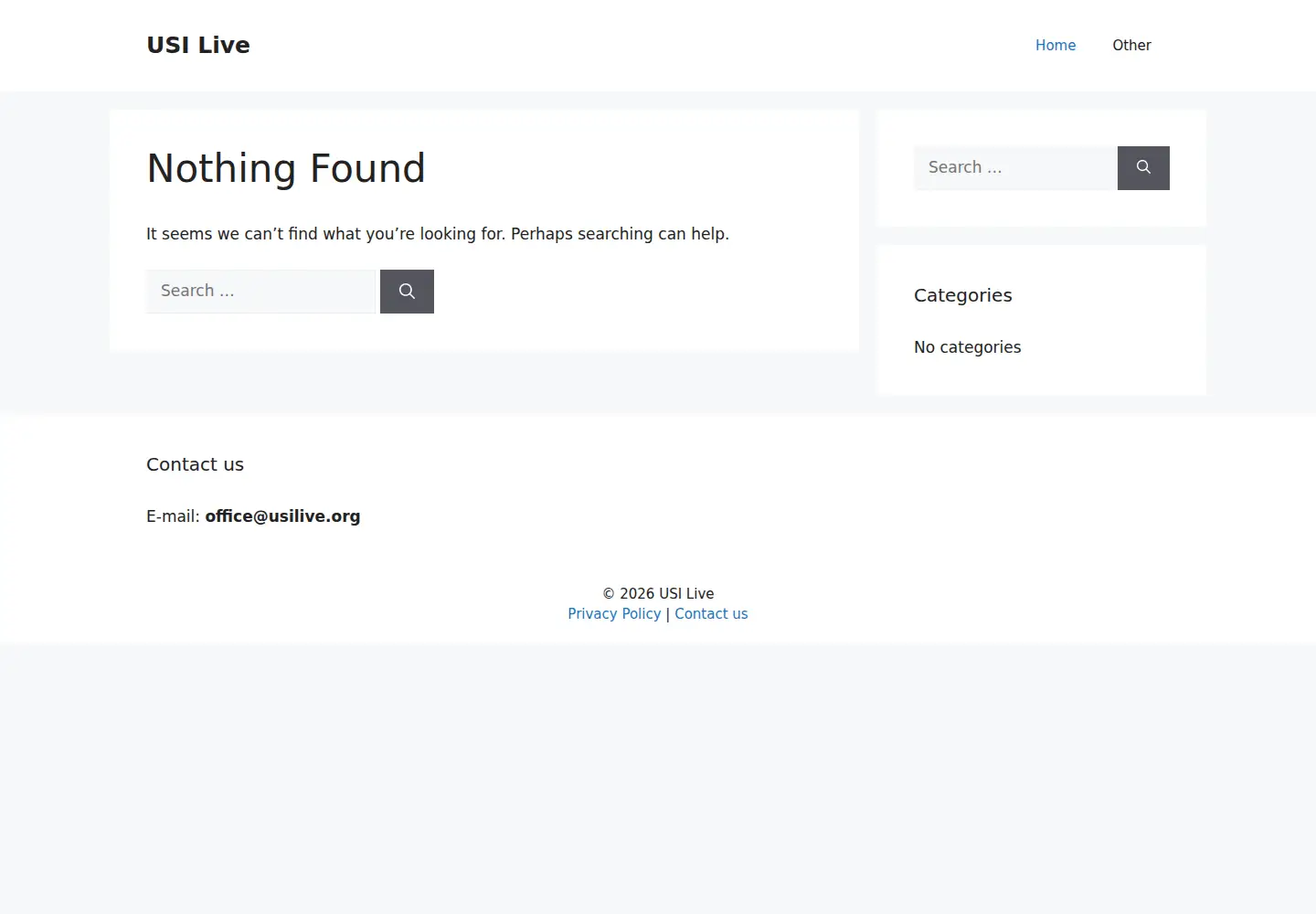 Screenshot of usilive.org