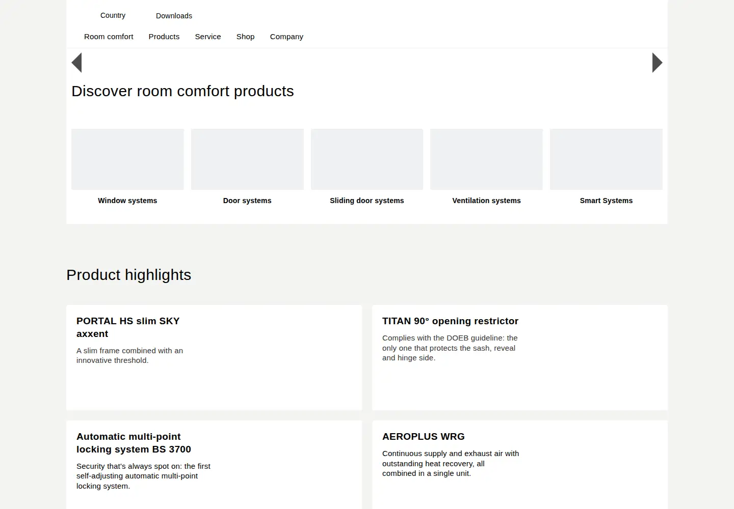Screenshot of siegenia.com