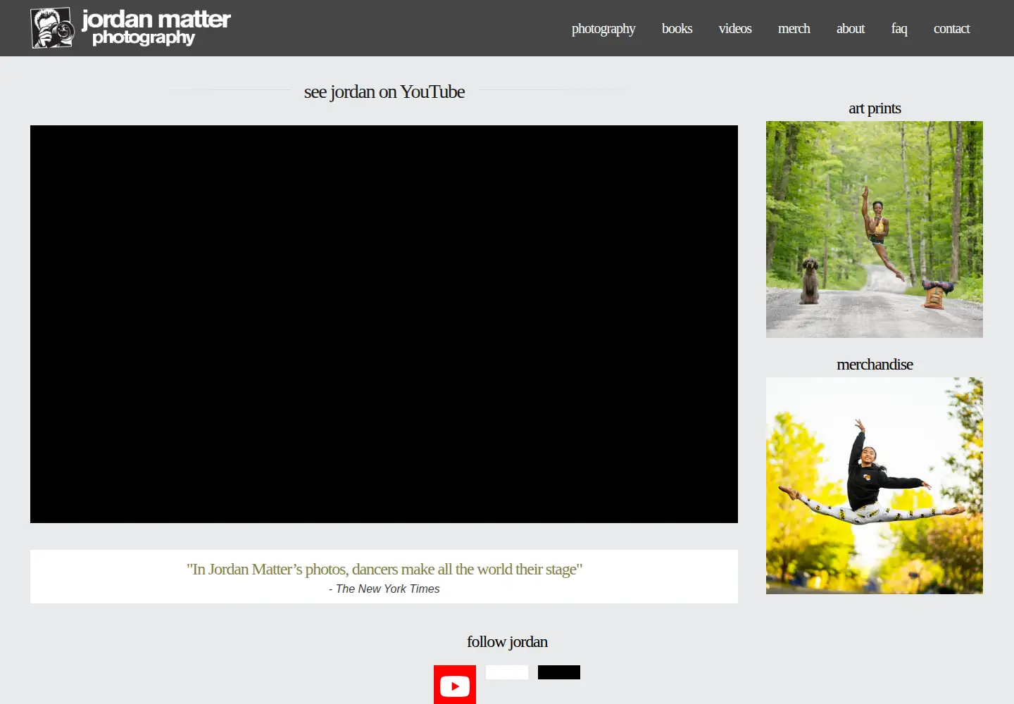 Screenshot of jordanmatter.com