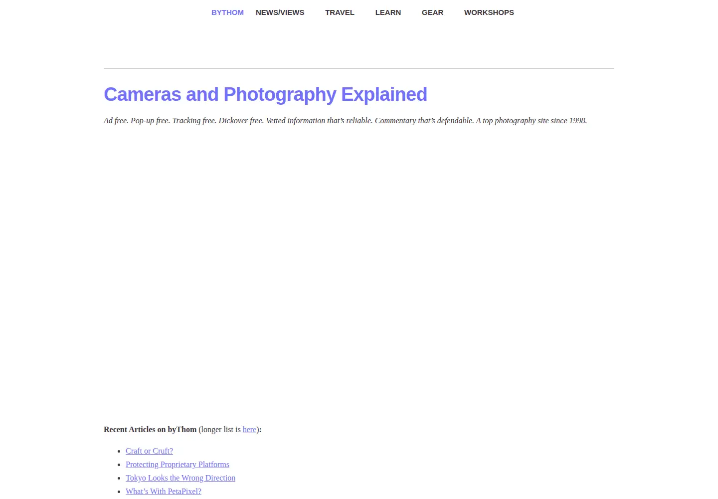 Screenshot of bythom.com