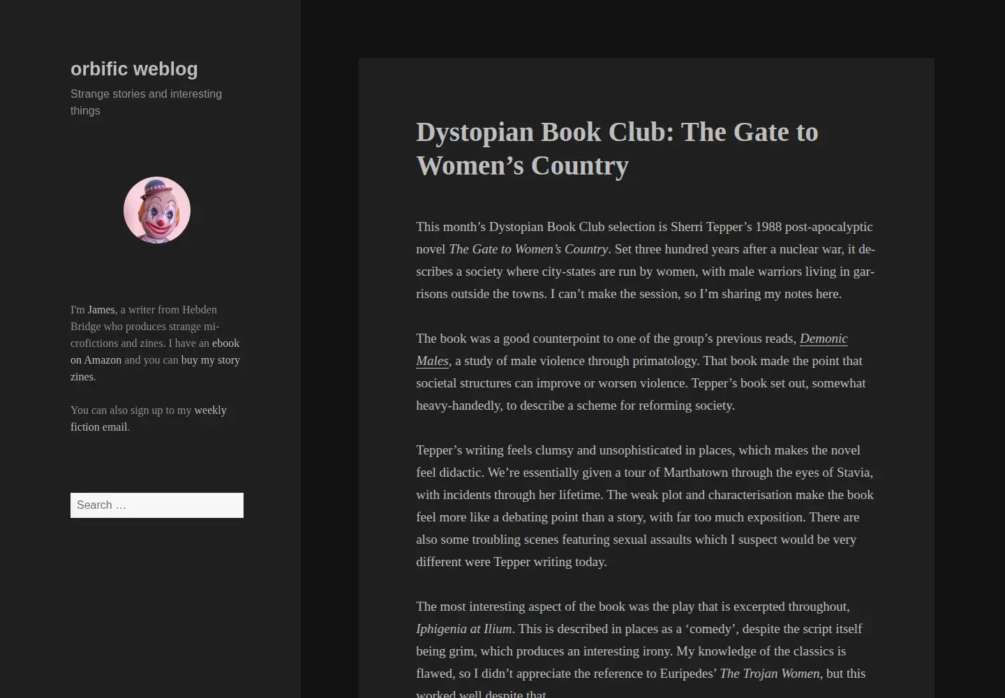 Captured homepage of orbific.com in the current scan