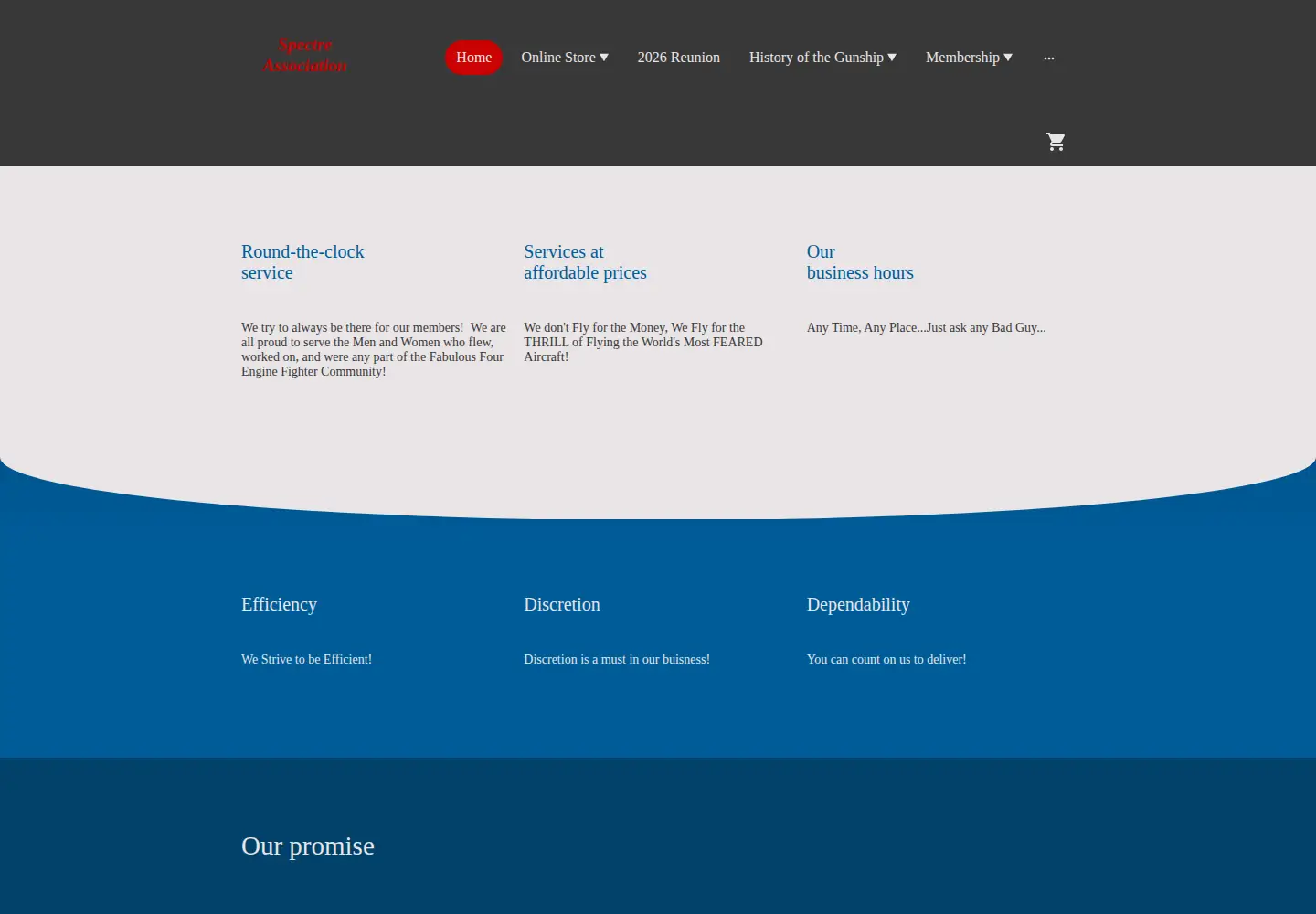 Screenshot of spectre-association.org